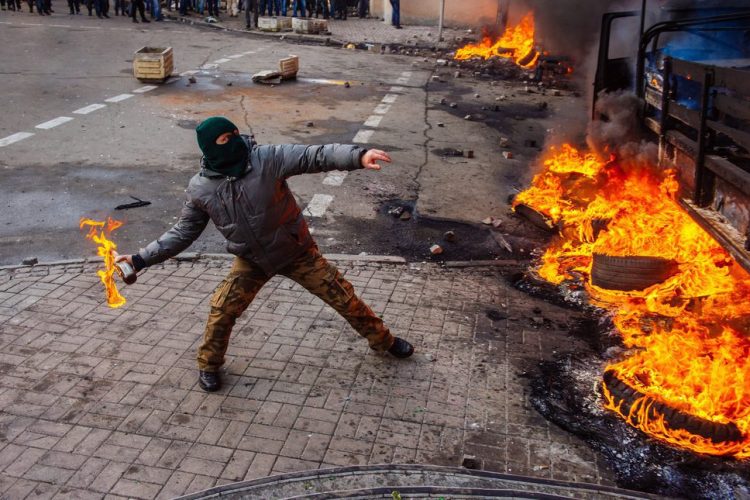 Street,Protests,In,Kiev,,The,Revolution
